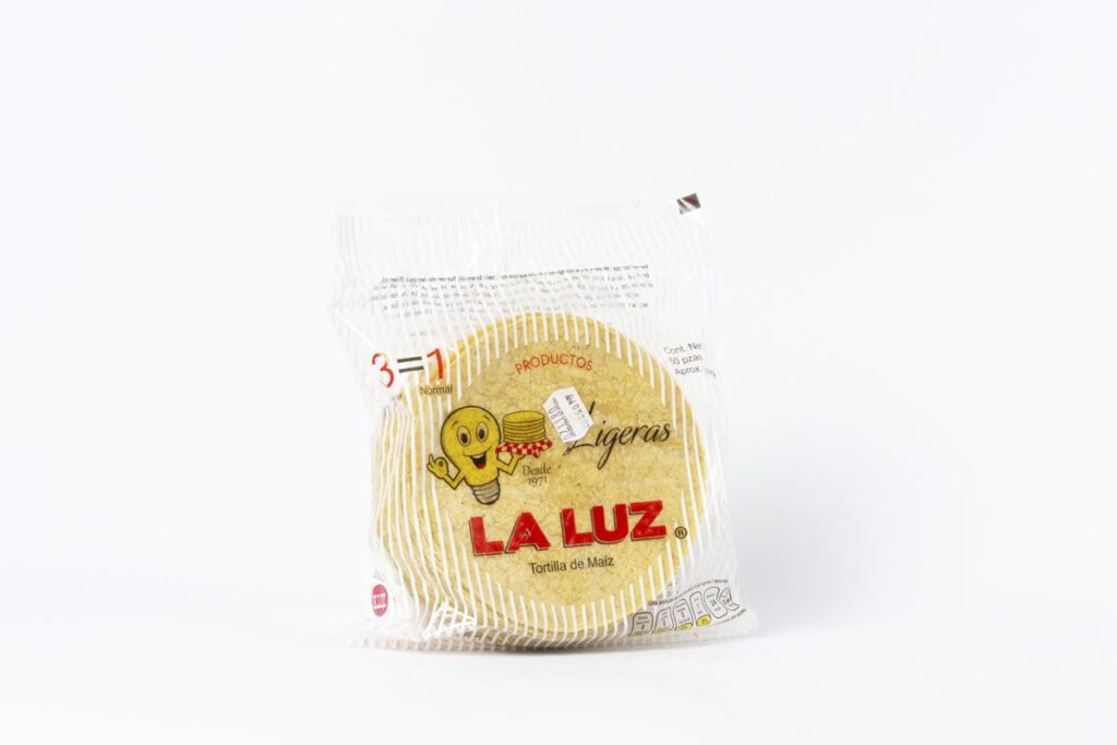 Tortilla Ligera Amarilla La Luz (50 pz) Pedidos Versel